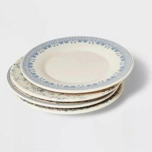 Threshold Studio McGee 4pc 8.5” Melamine Mixed Pattern Salad Plate Set